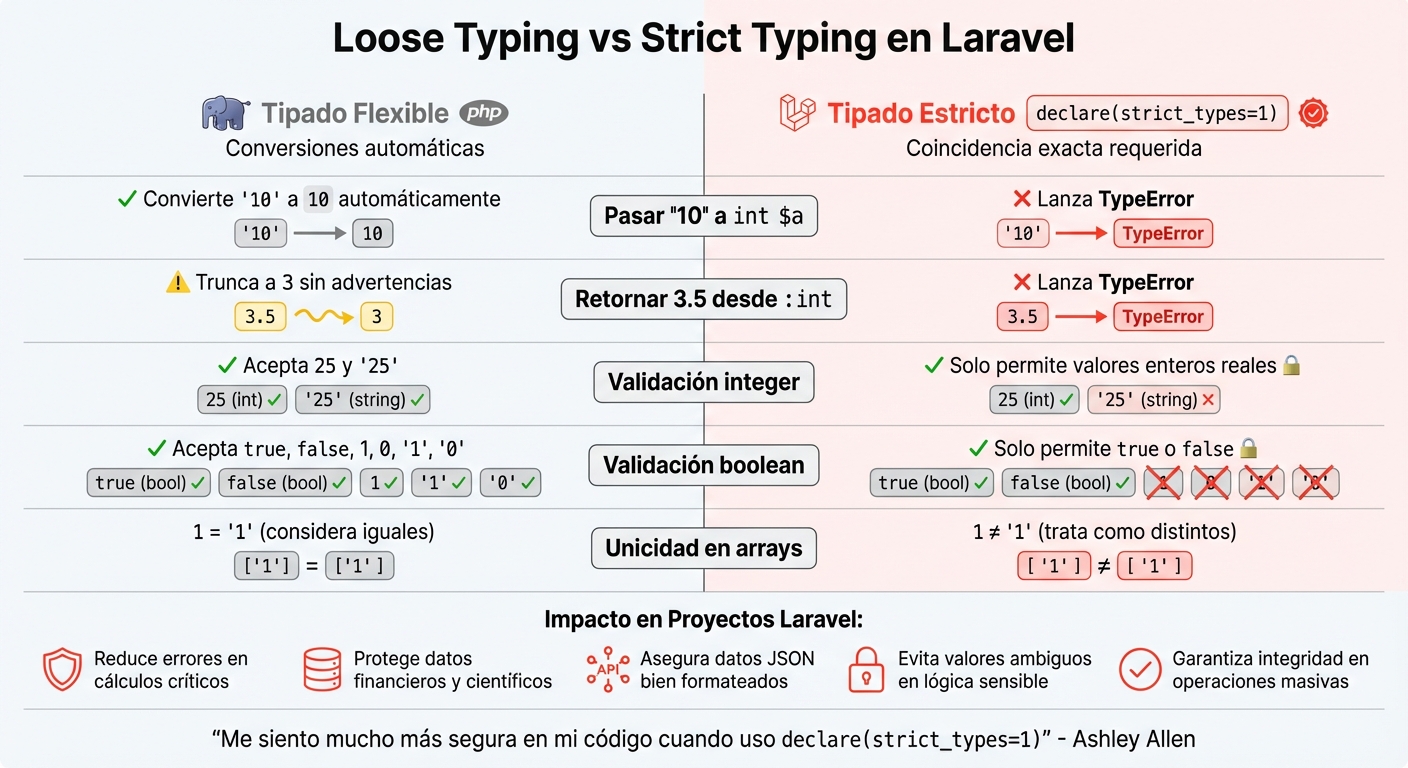 Loose Typing vs Strict Typing in Laravel: Key Differences and Impact
