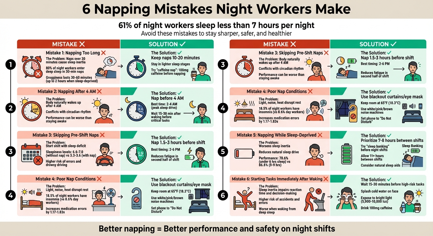6 Common Napping Mistakes Night Workers Make and How to Fix Them