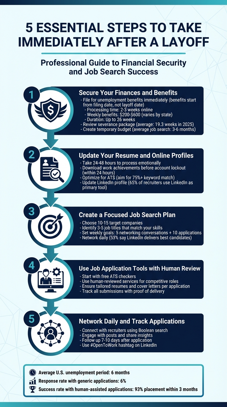 5 Essential Steps to Take Immediately After a Layoff