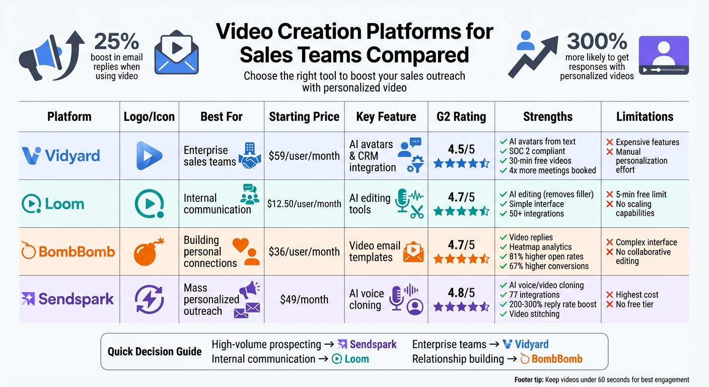 Video Sales Platform Comparison: Features, Pricing & Best Use Cases