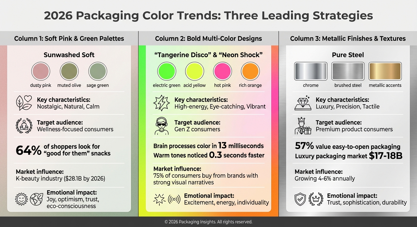 2026 Packaging Color Trends: Three Leading Color Strategies Compared