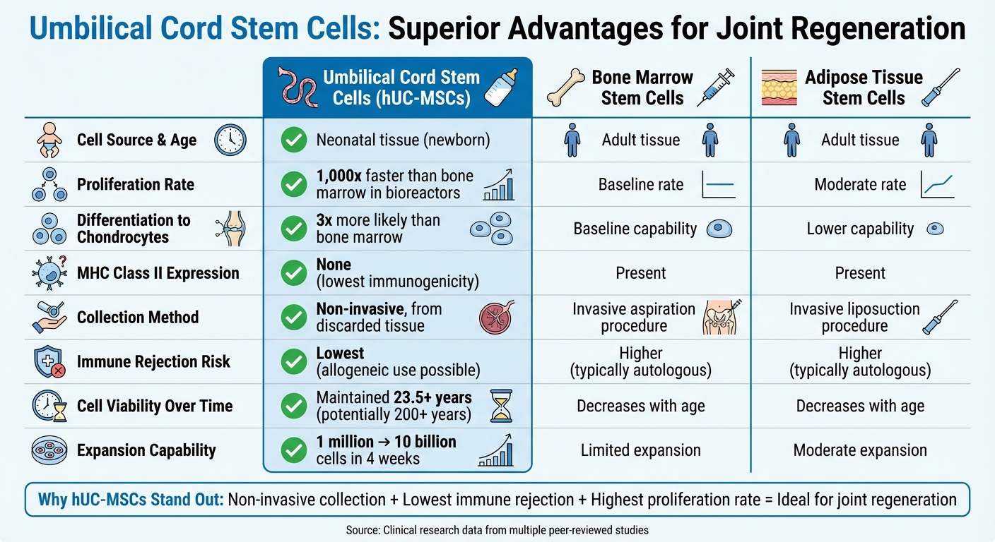 Umbilical Cord Stem Cells vs Other Stem Cell Sources Comparison