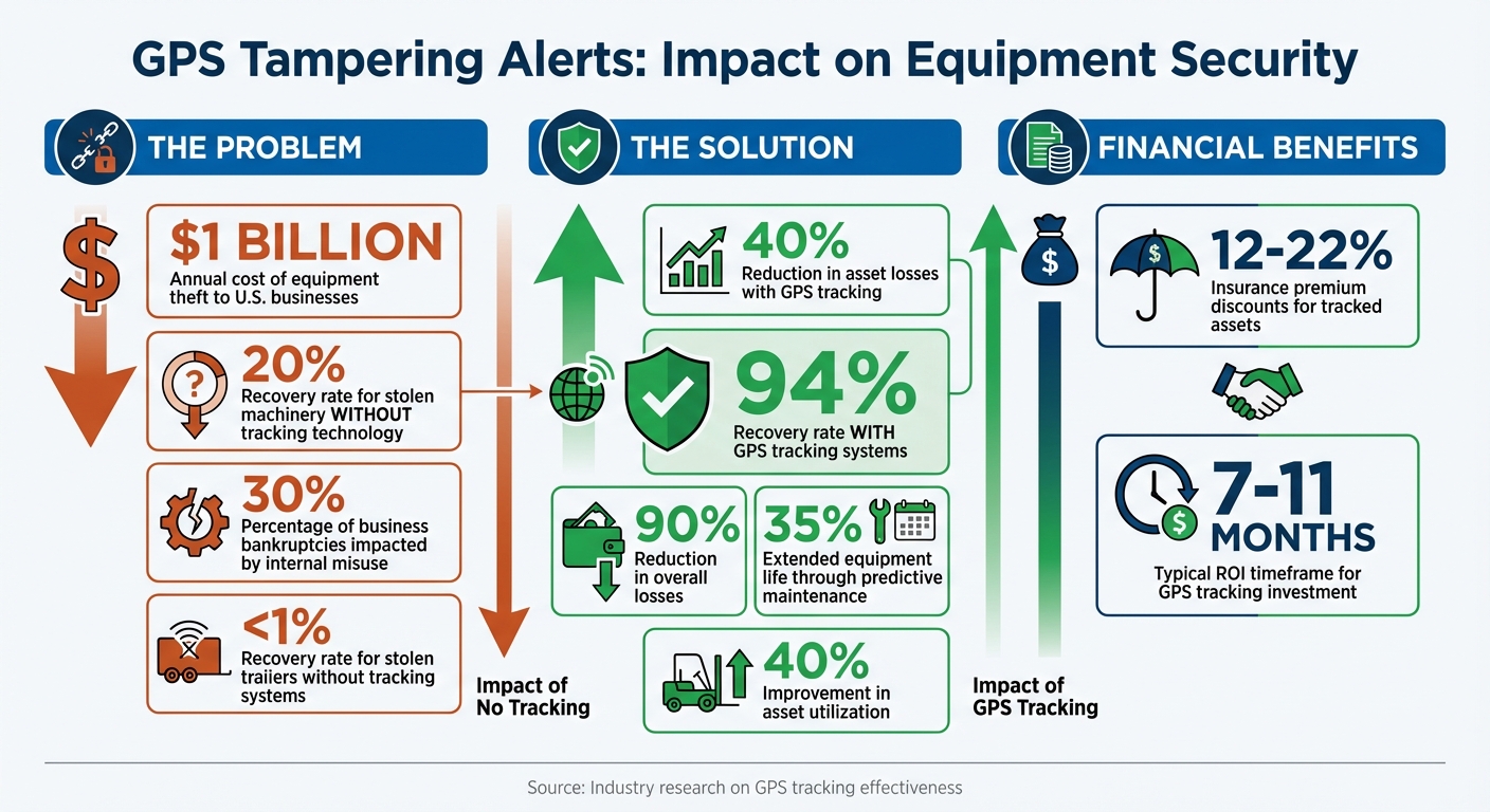 GPS Tampering Alert Statistics: Theft Costs, Recovery Rates, and Loss Reduction