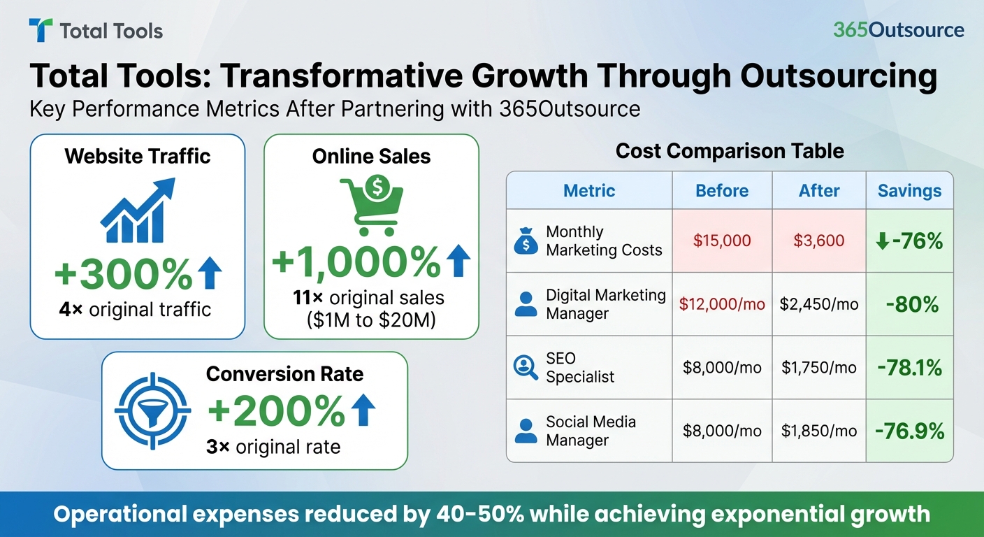 Total Tools Growth Results: 1000% Sales Increase Through Filipino Digital Marketing Outsourcing
