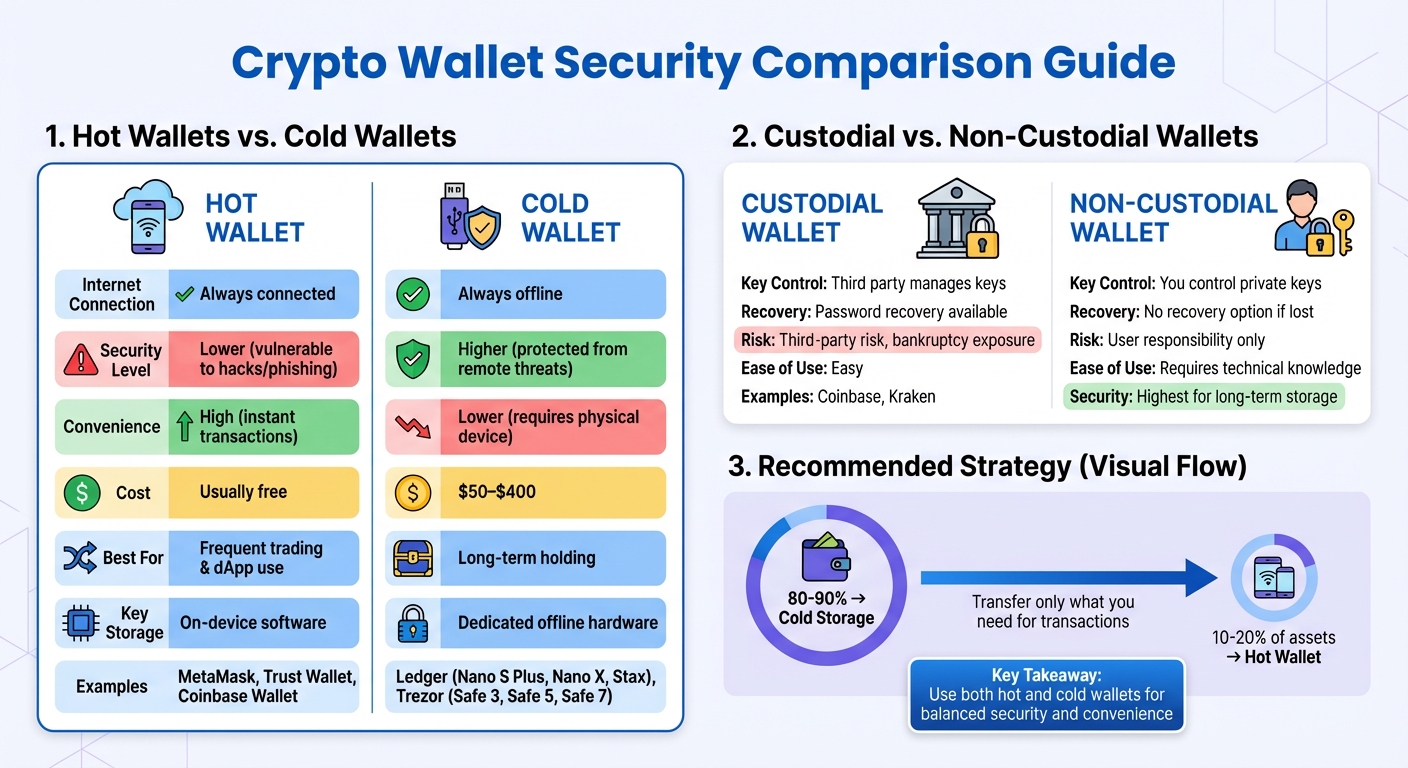 Crypto Wallet Types Comparison: Security Features and Use Cases