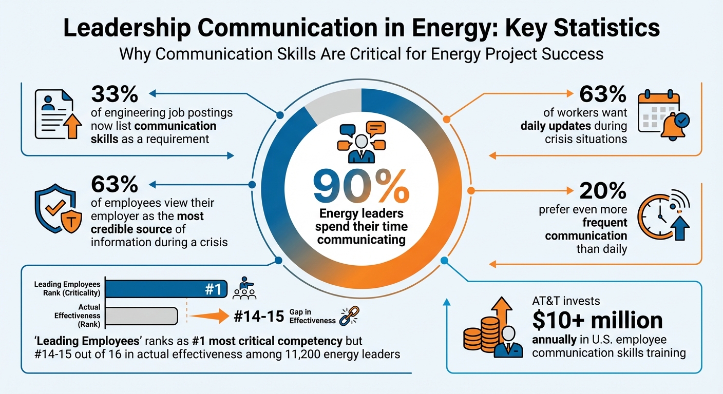 Leadership Communication Statistics in Energy Sector