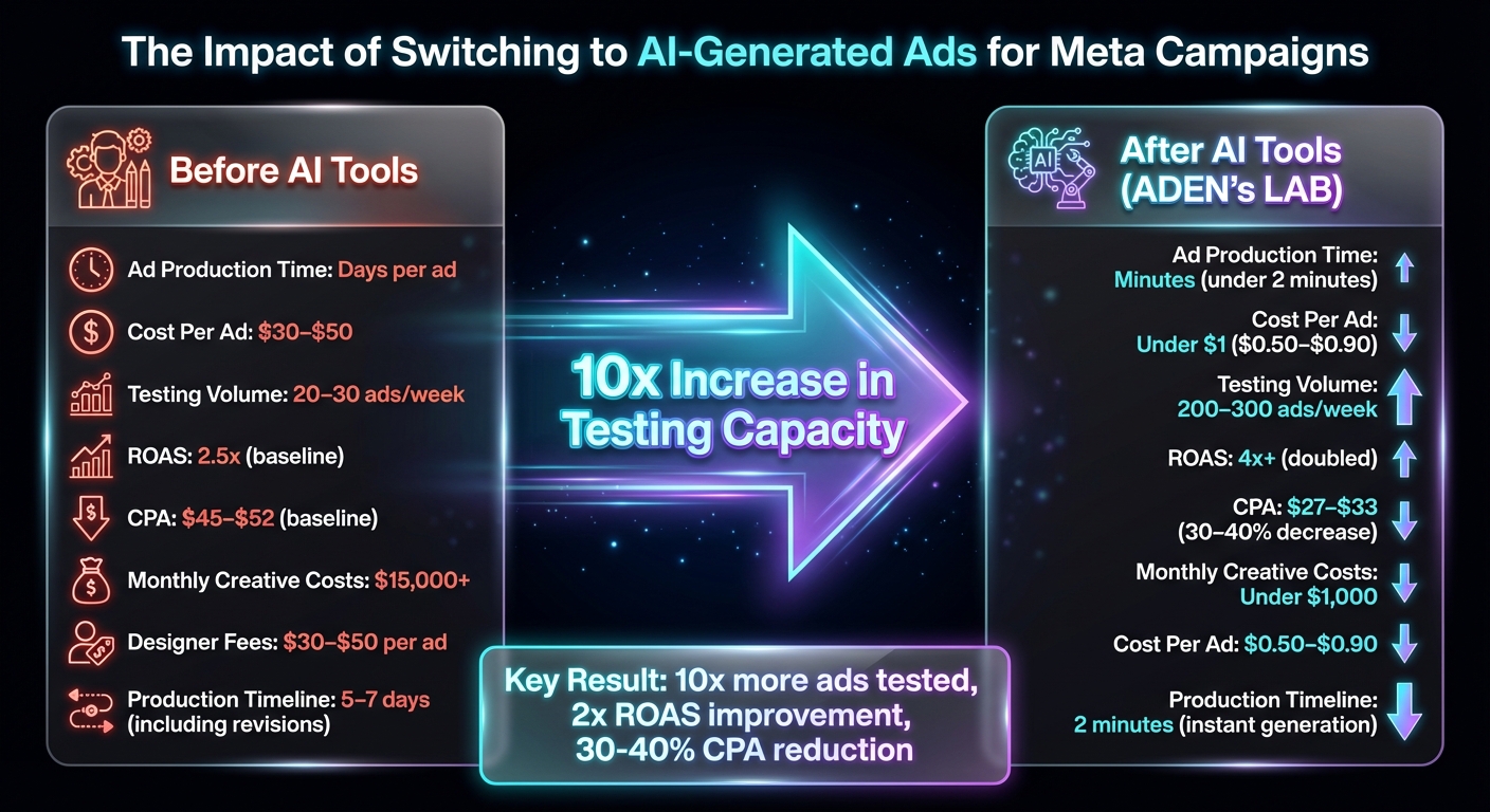 Before vs After: AI-Generated Ads Performance Metrics Comparison