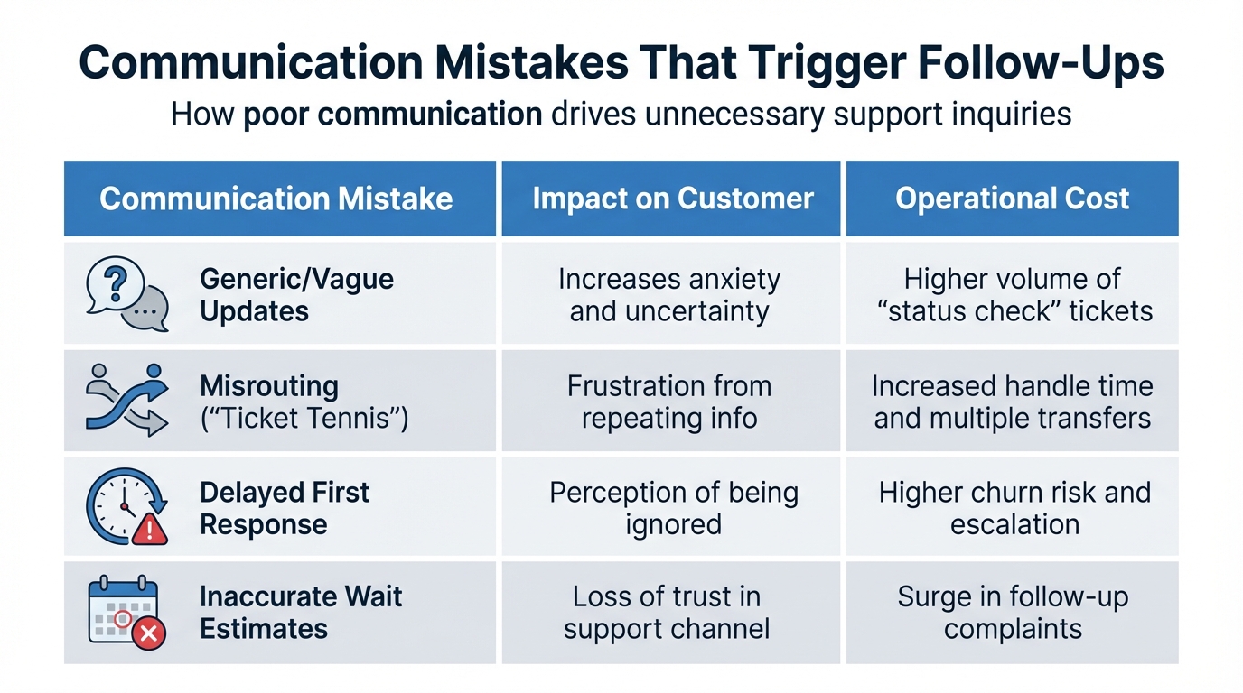 Common Communication Mistakes That Trigger Customer Follow-Ups