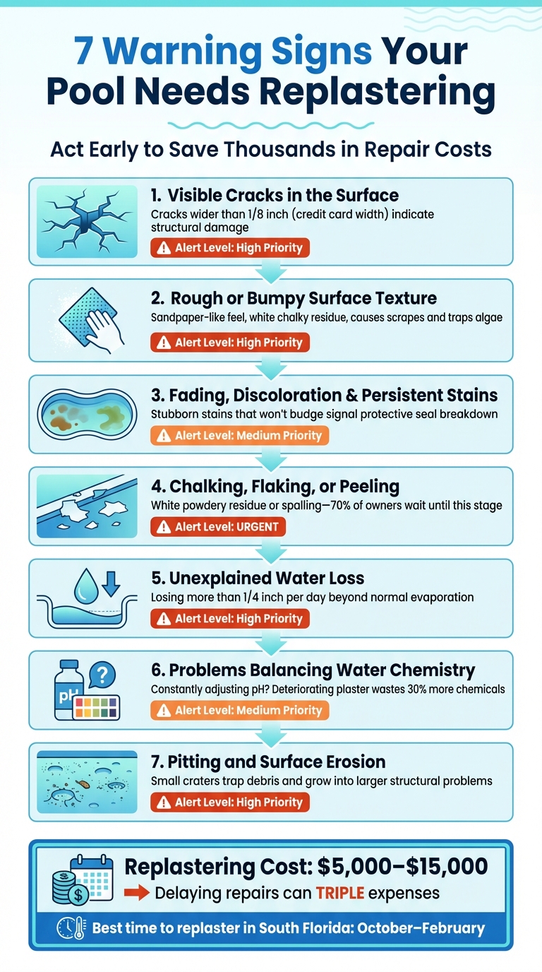 7 Warning Signs Your Pool Needs Replastering