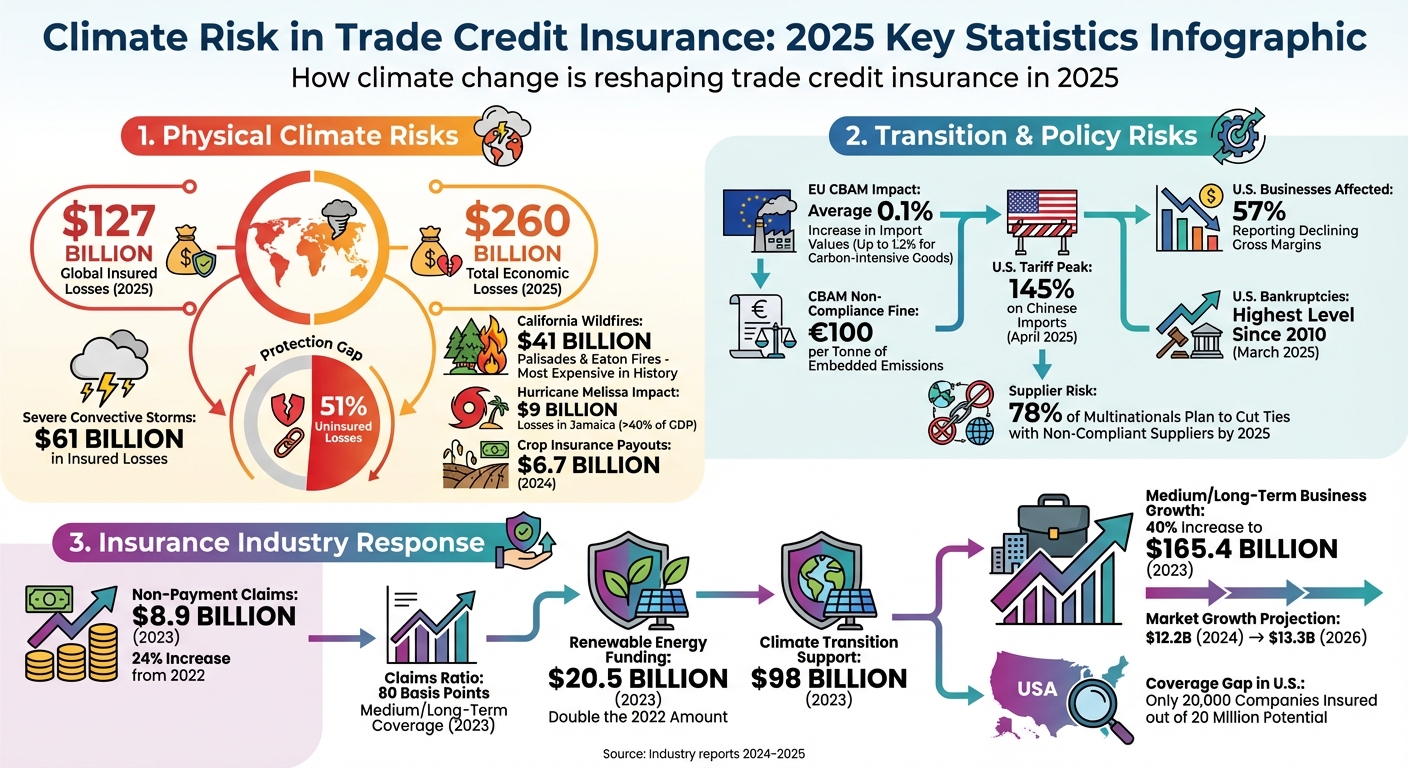2025 Climate Risk Impact on Trade Credit Insurance: Key Statistics