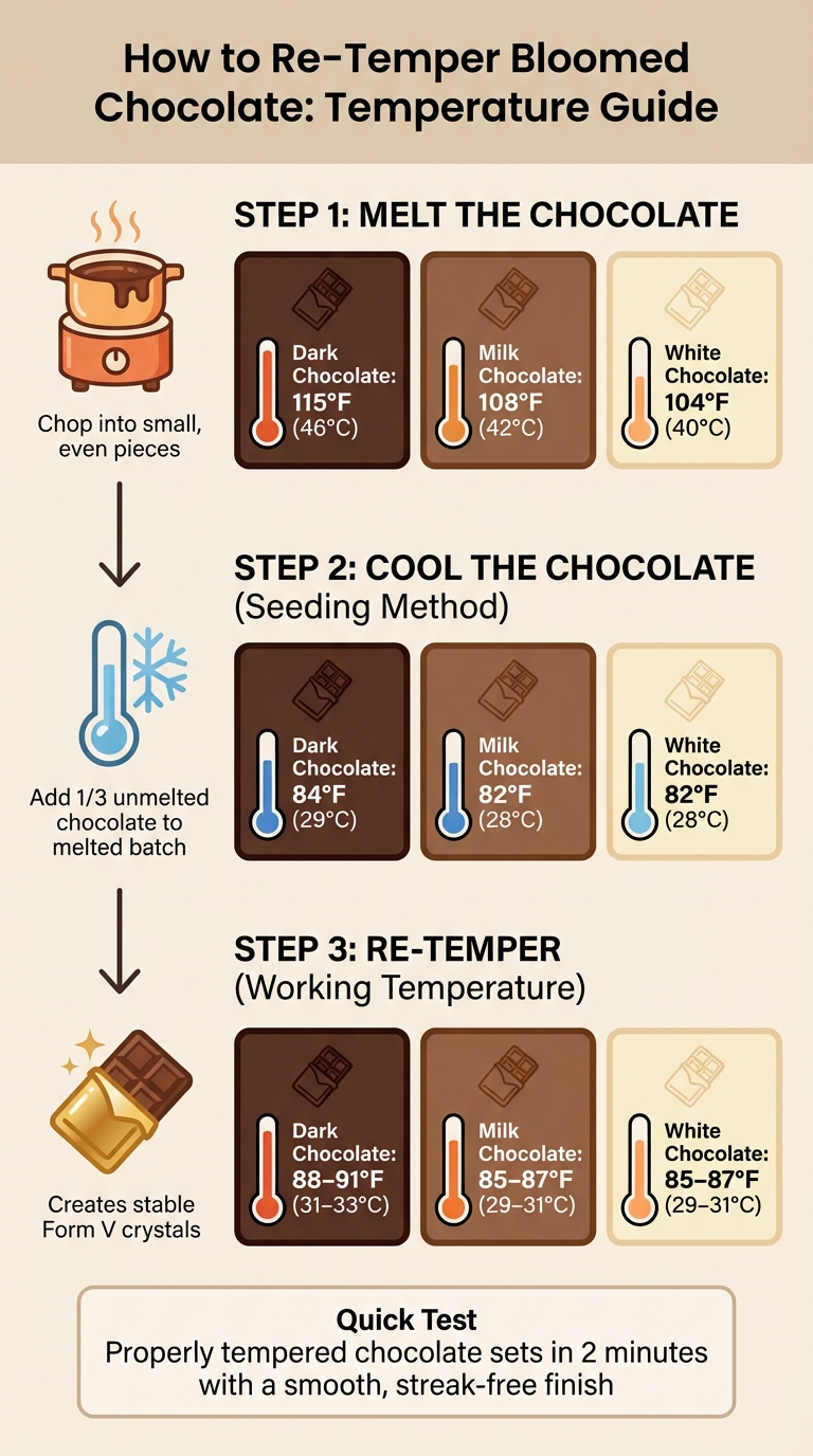 Complete Guide to Chocolate Tempering Temperatures for Dark, Milk, and White Chocolate