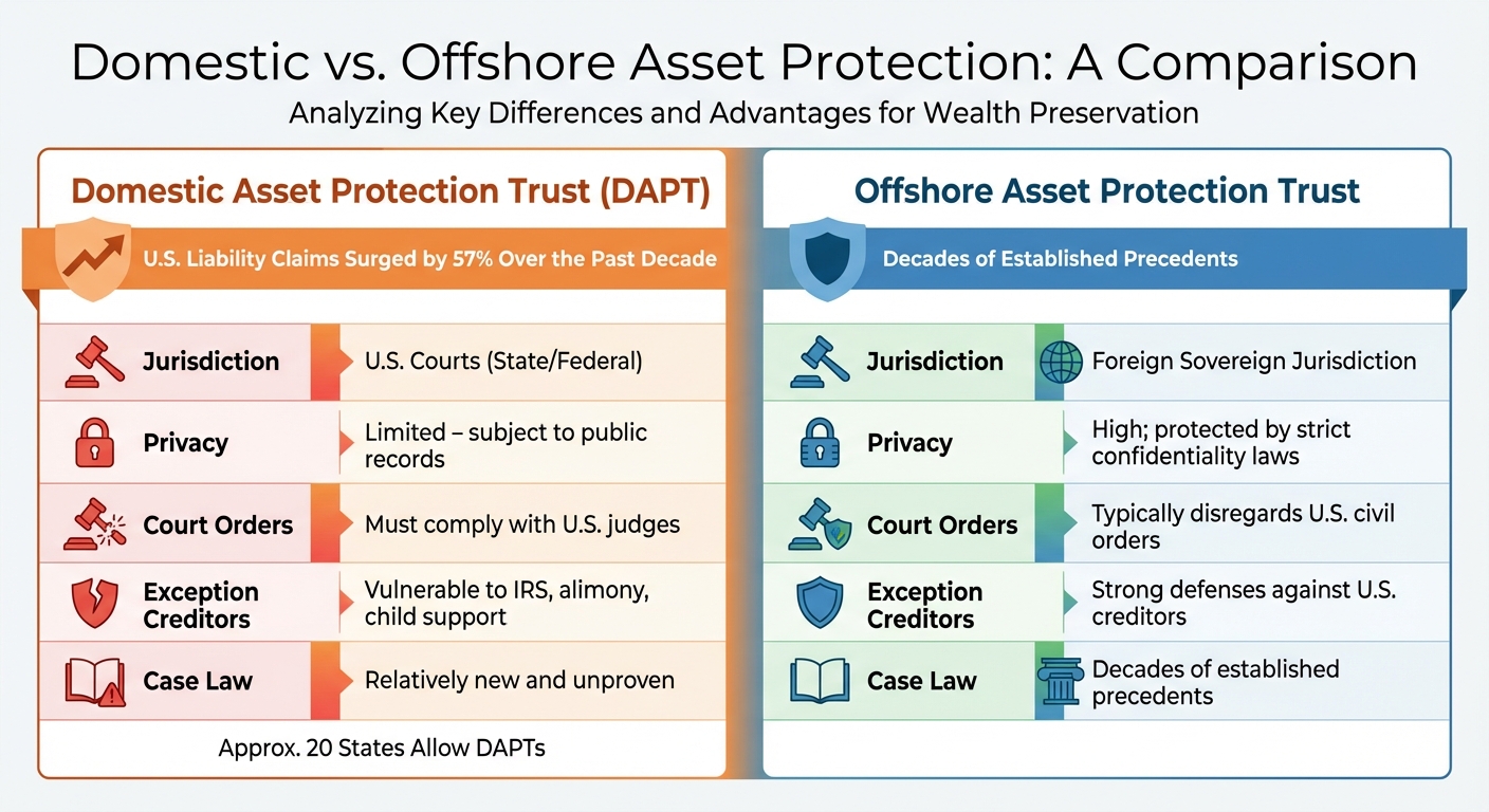 Domestic vs Offshore Asset Protection: Key Differences Comparison