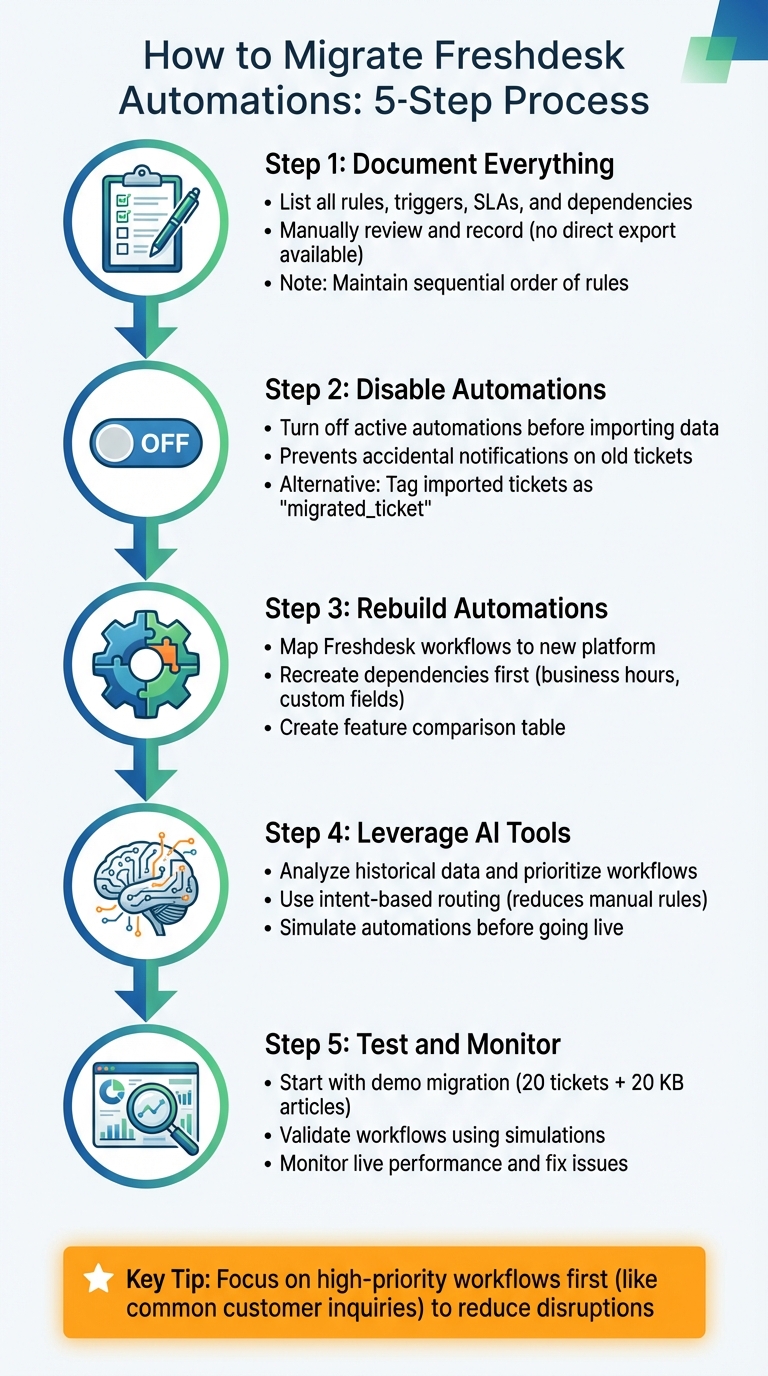 5-Step Process for Migrating Freshdesk Automations to a New Platform