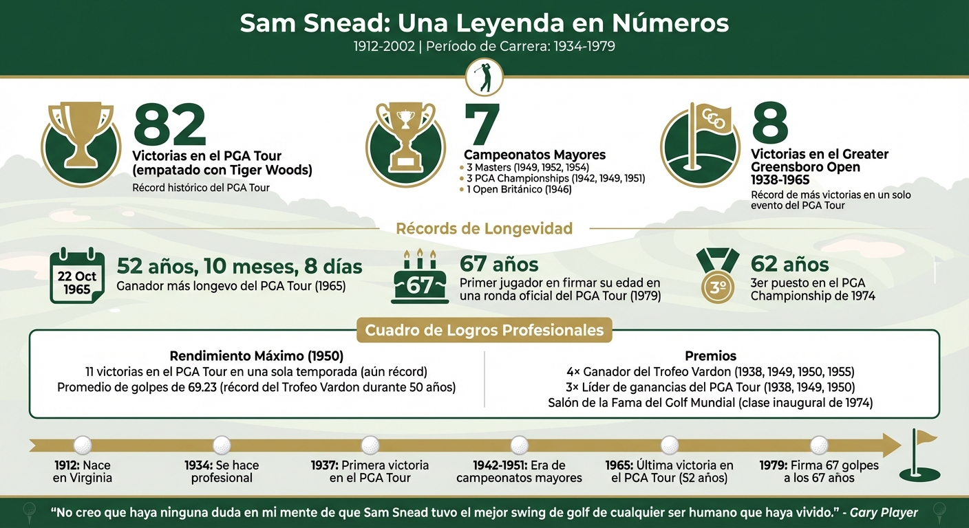 Sam Snead Career Statistics and Major Achievements