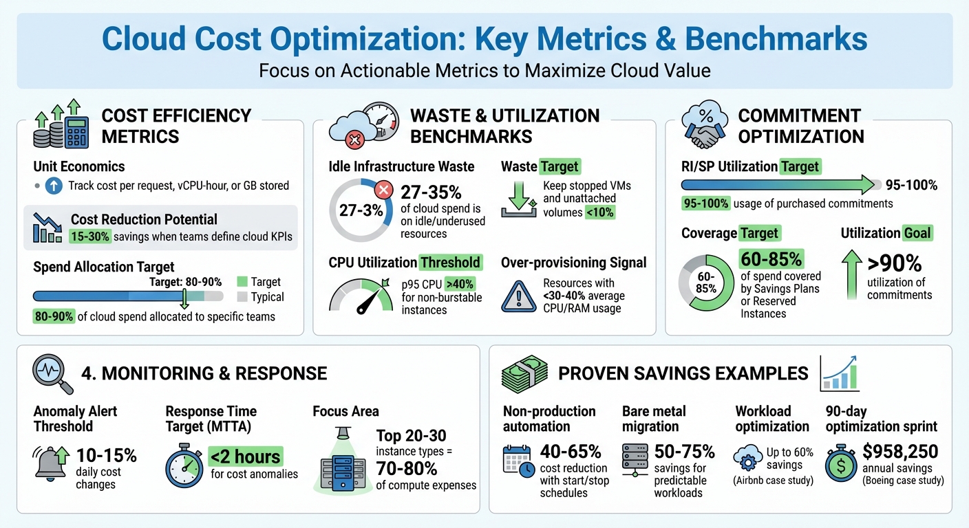 Cloud Cost Optimization Metrics and Benchmarks