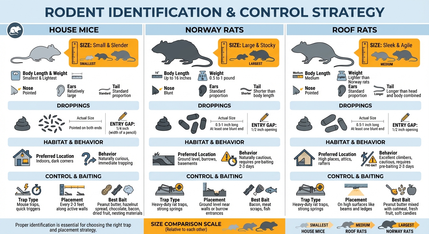 Rodent Identification Guide: Mice vs Norway Rats vs Roof Rats
