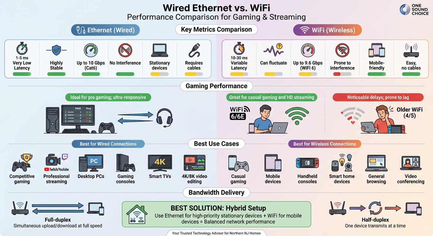 Wired Ethernet vs WiFi: Complete Performance Comparison for Gaming and Streaming