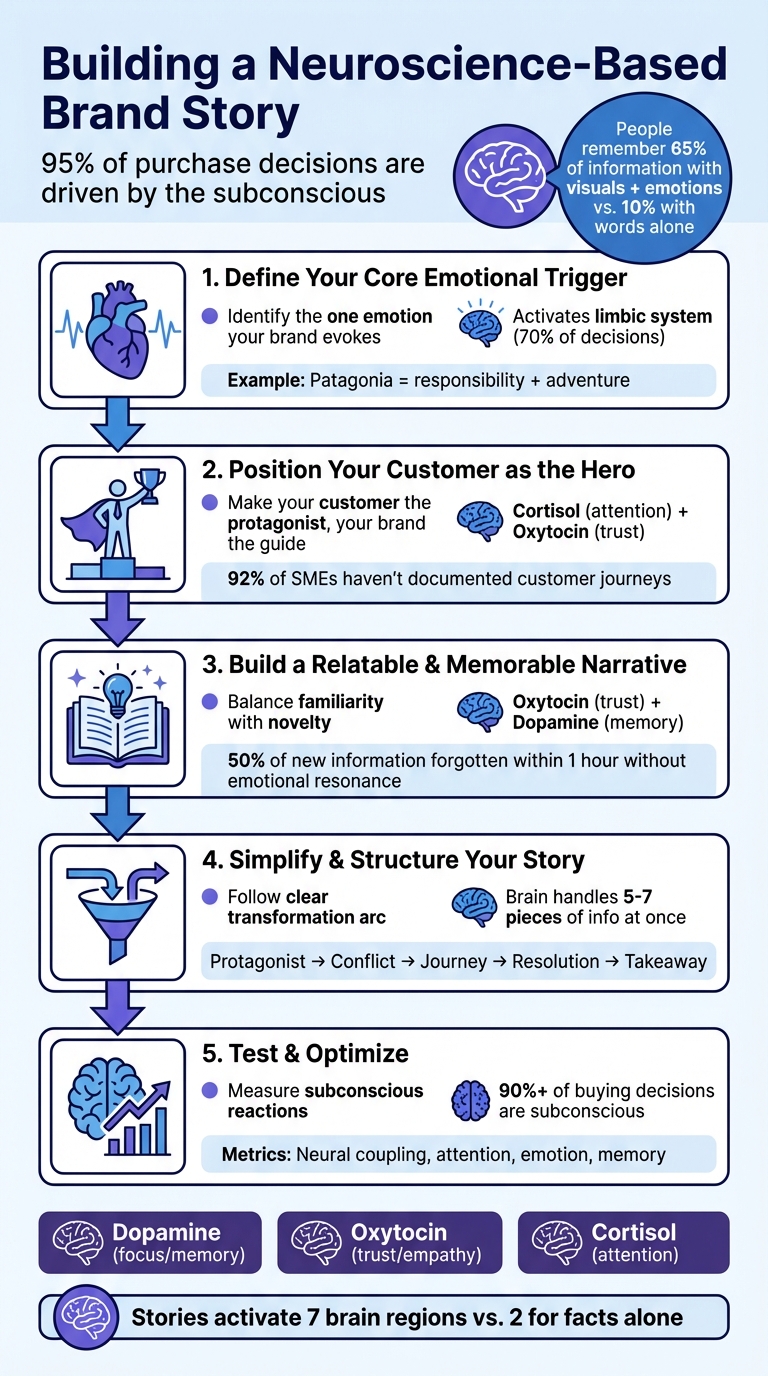 5-Step Neuroscience-Based Brand Story Framework