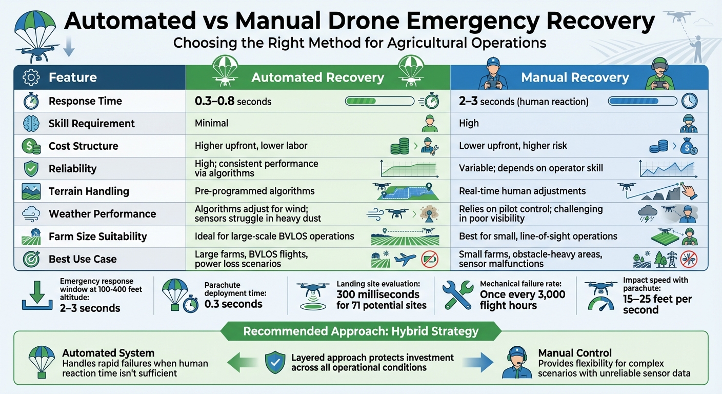 Automated vs Manual Drone Recovery: Speed, Cost, and Performance Comparison