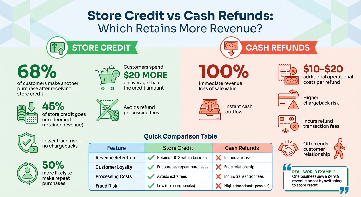 Store Credit vs Cash Refunds: Revenue Impact Comparison
