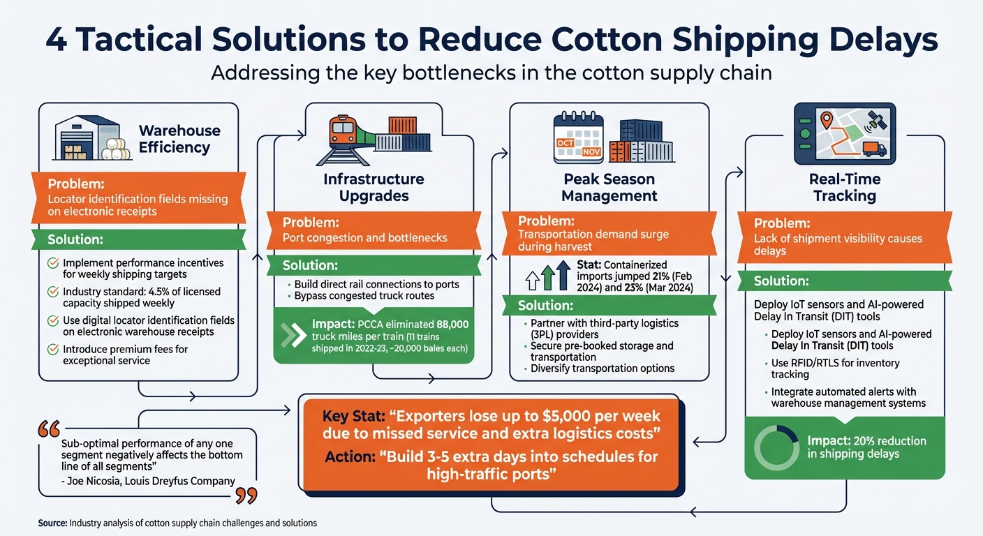 4 Key Solutions to Reduce Cotton Shipping Delays