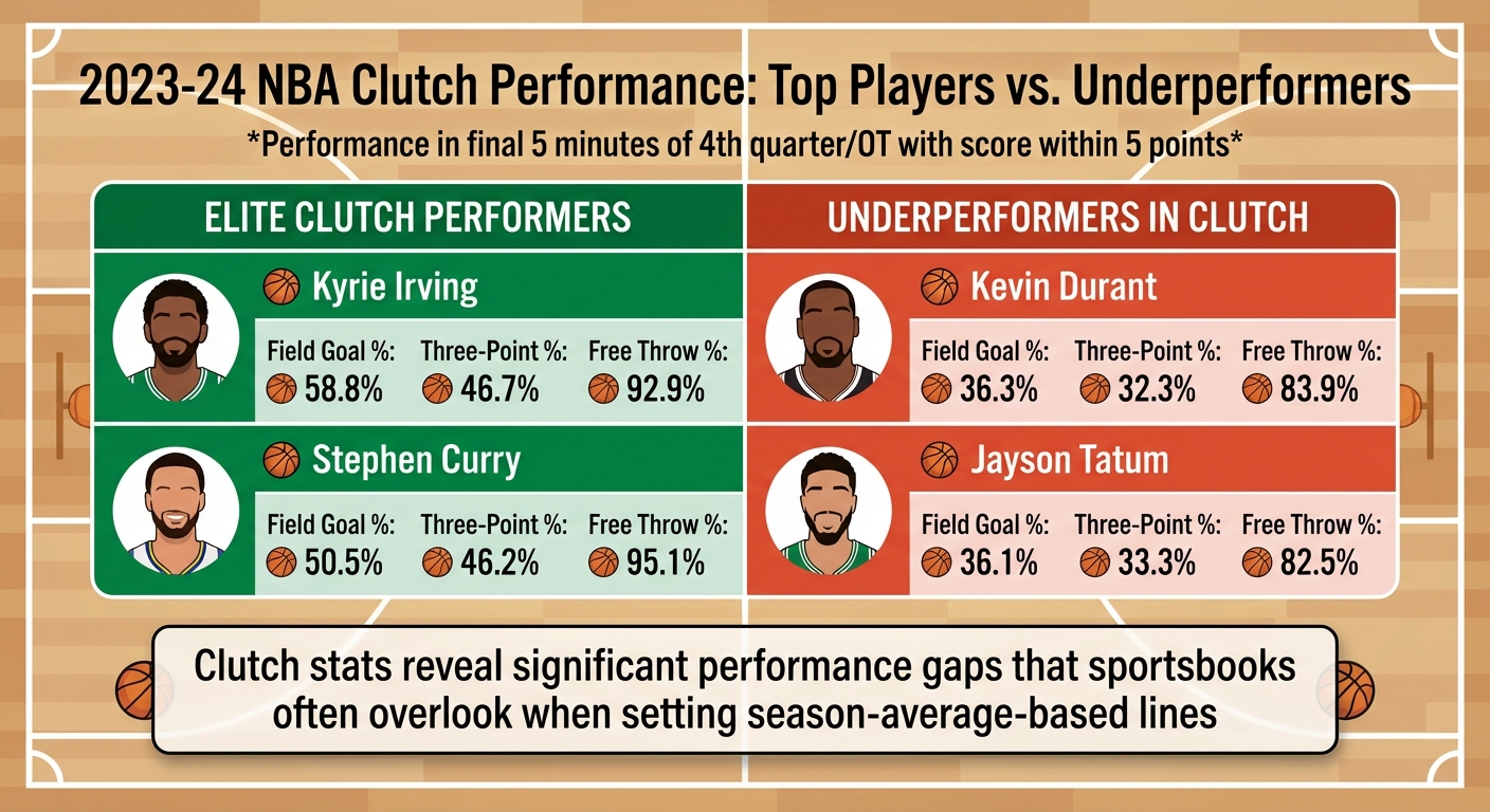 2023-24 NBA Clutch Performance Statistics Comparison
