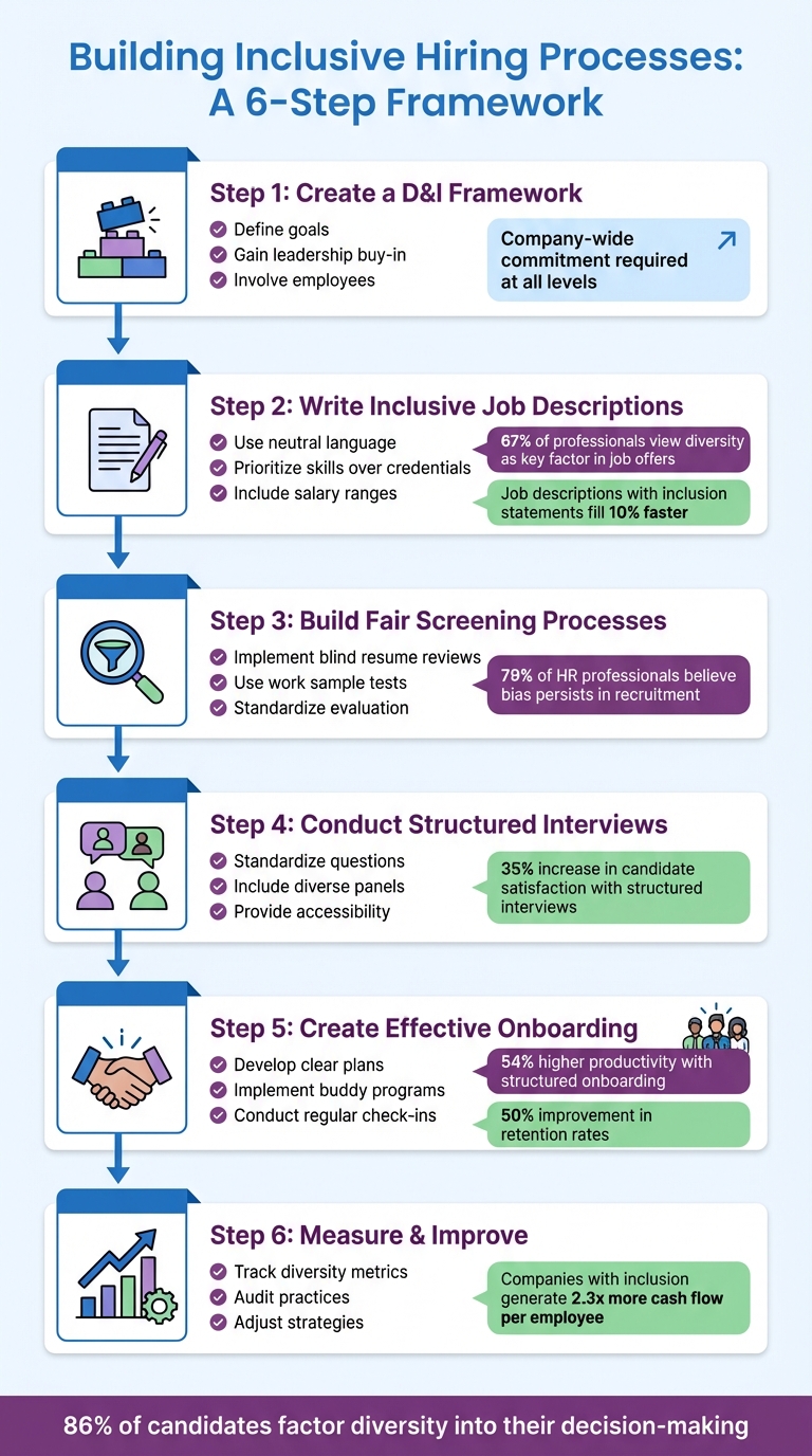 6-Step Framework for Building Inclusive Hiring Processes