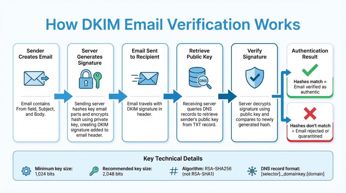 How DKIM Email Verification Works: Step-by-Step Process
