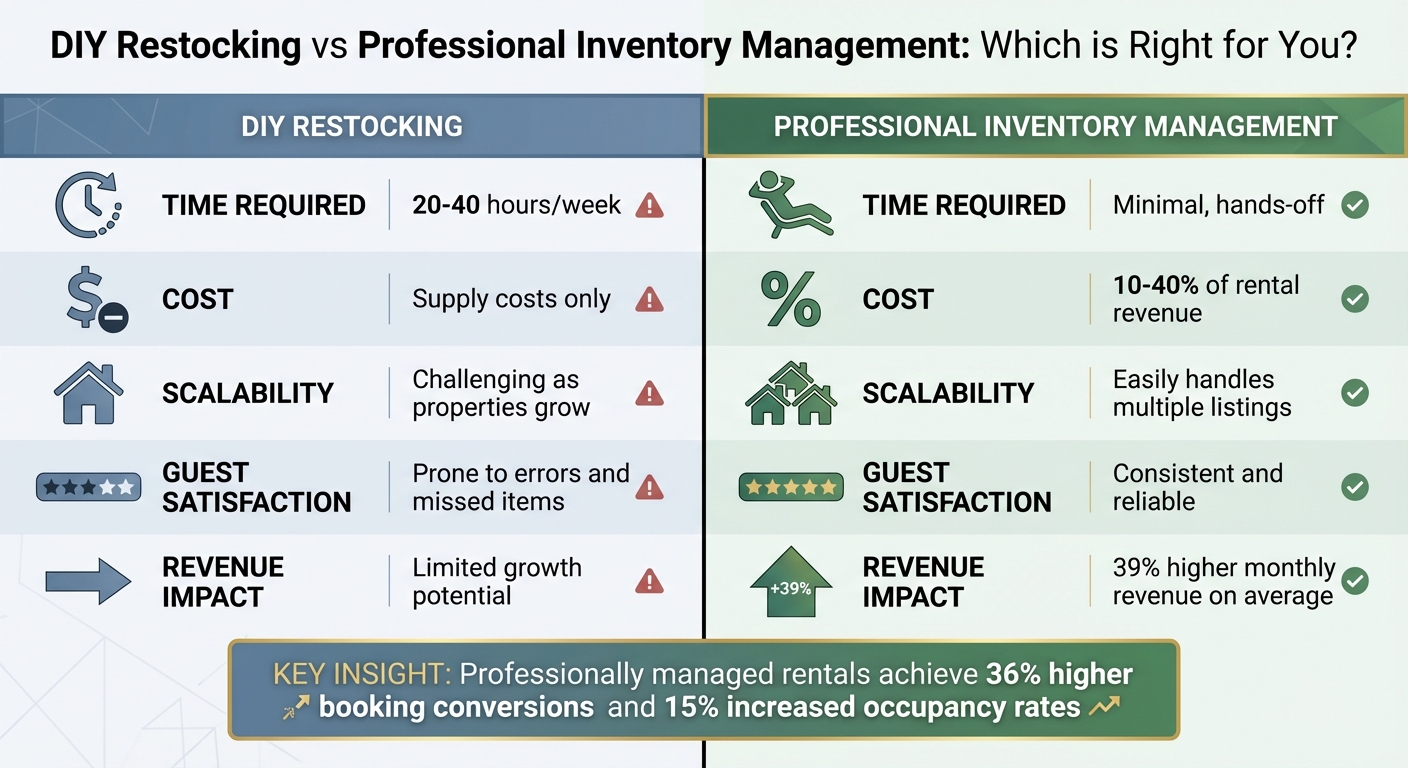 DIY vs Professional Airbnb Inventory Management Comparison