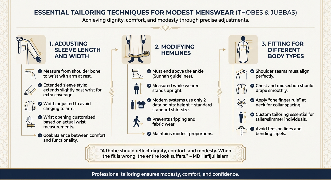 Essential Tailoring Techniques for Modest Menswear: Sleeves, Hemlines, and Body Fit