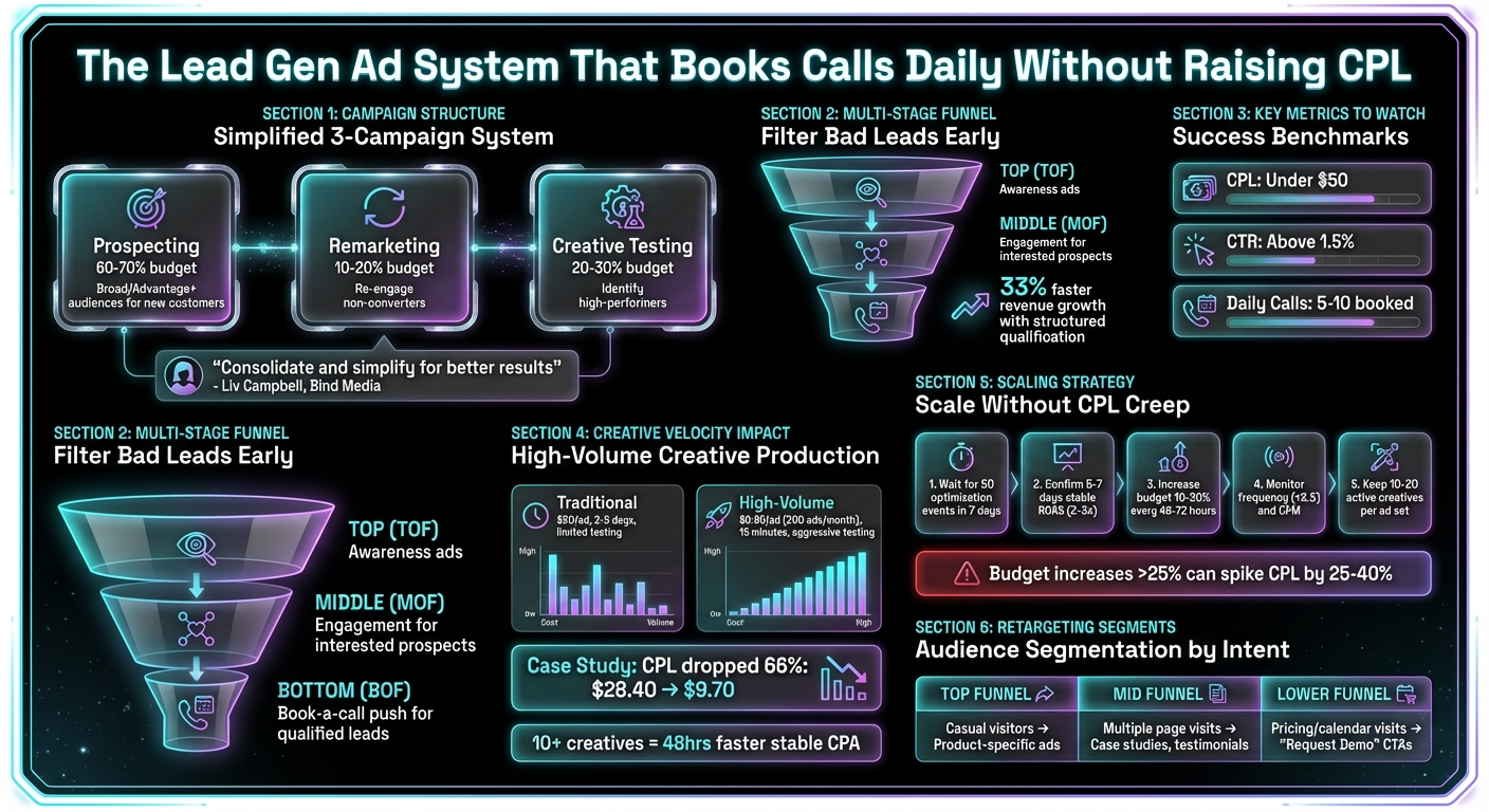 Complete Lead Gen Ad System: Campaign Structure, Budget Allocation & Scaling Strategy