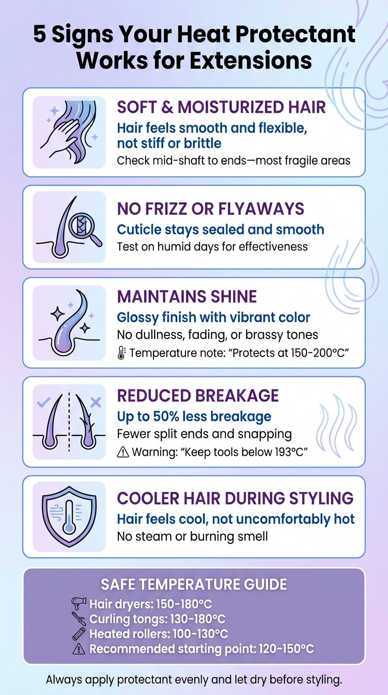 5 Signs Your Heat Protectant Works for Hair Extensions