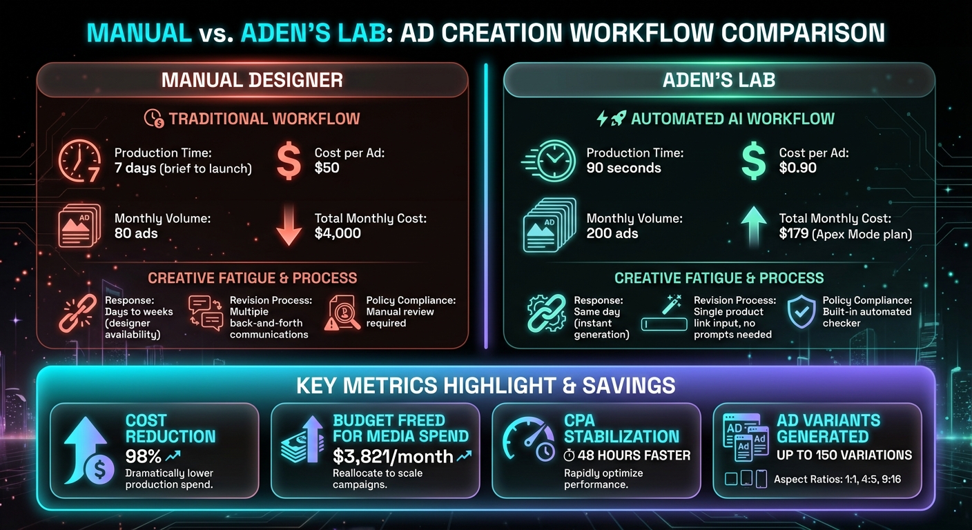 Manual vs Automated Ad Creation: Cost and Speed Comparison for Lead Gen Agencies