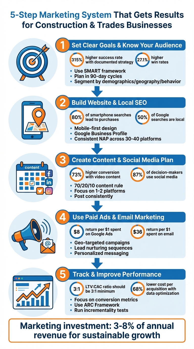 5-Step Marketing System for Construction and Trades Businesses