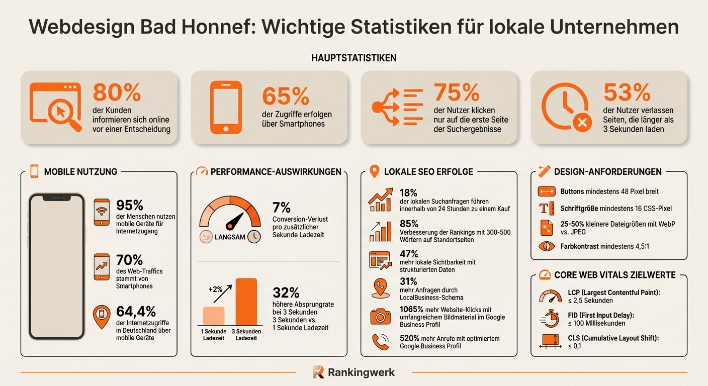 Webdesign Bad Honnef: Wichtige Statistiken für lokale Unternehmen