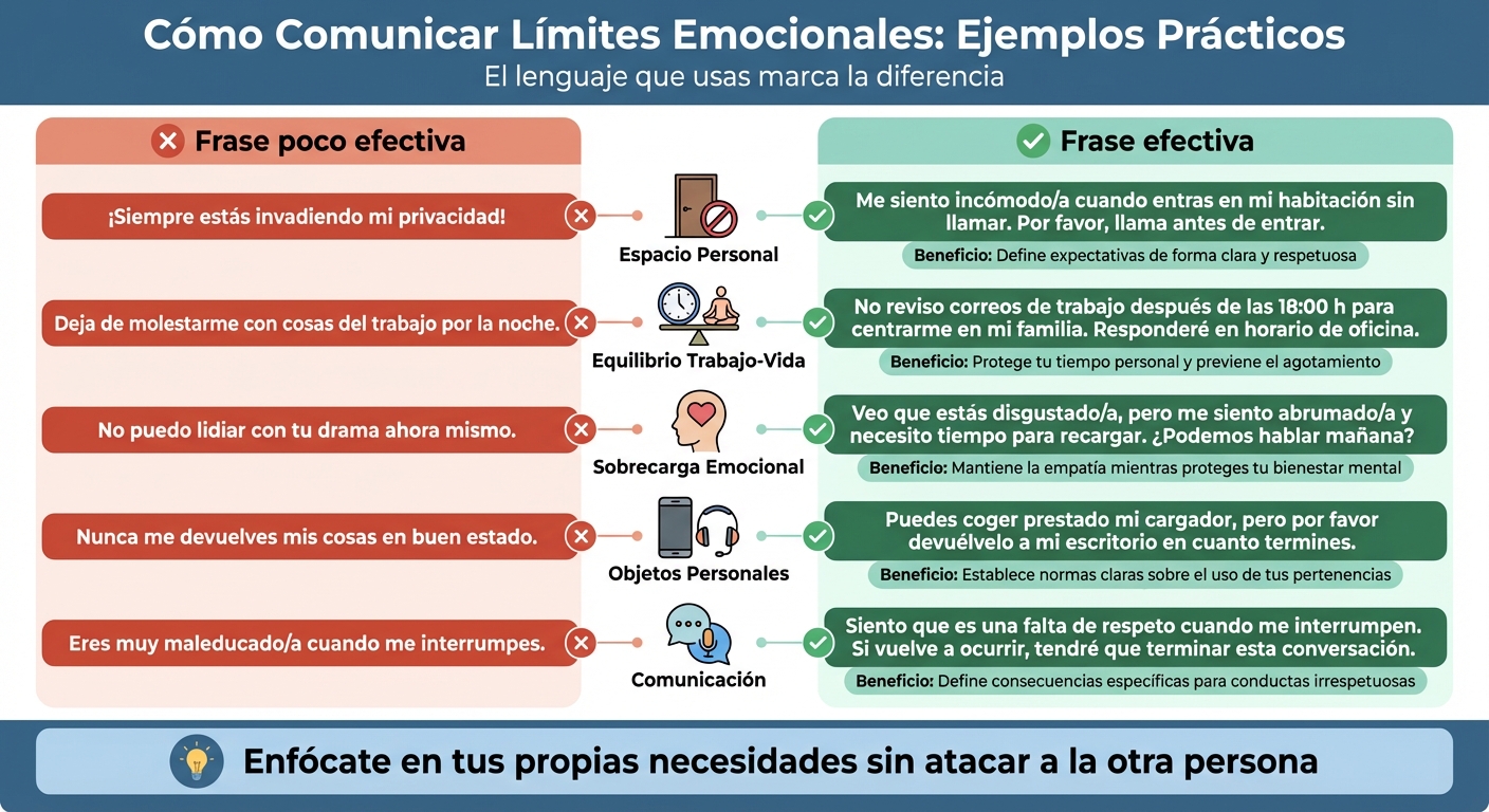 Comunicación efectiva vs inefectiva para establecer límites emocionales