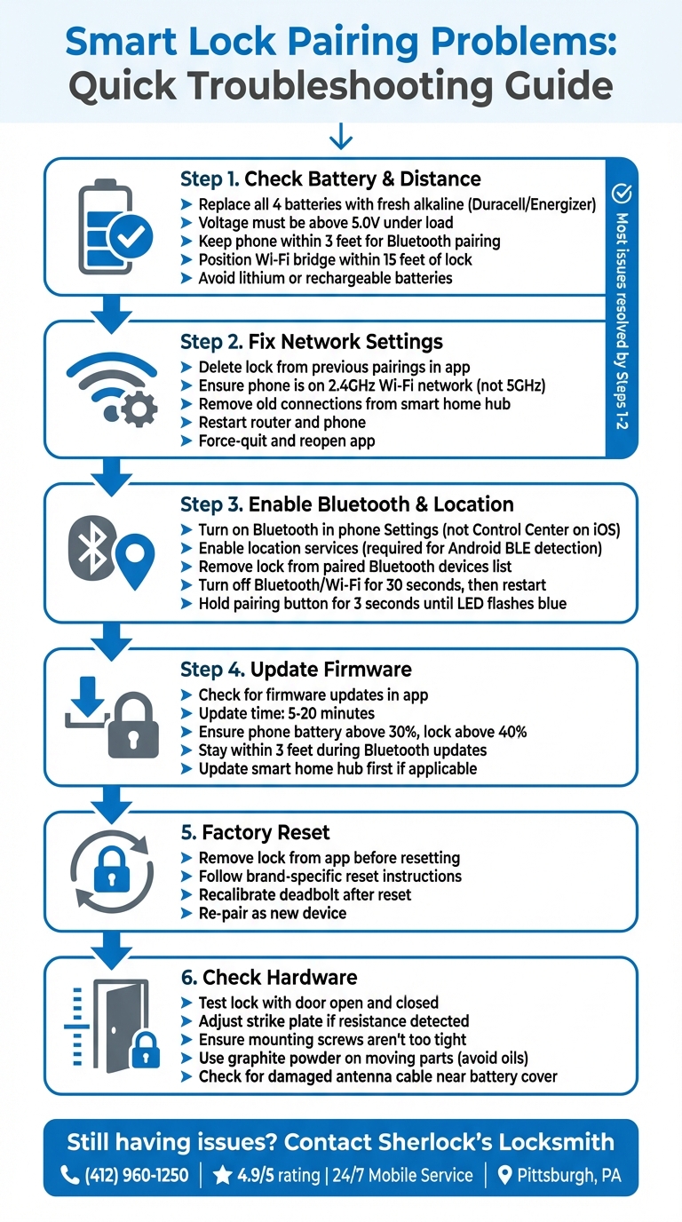 Smart Lock Pairing Troubleshooting Flowchart: Step-by-Step Solutions