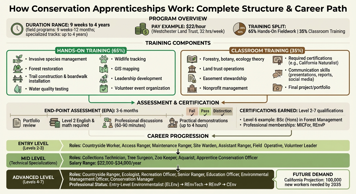 Conservation Apprenticeship Structure: Training Components and Career Pathway