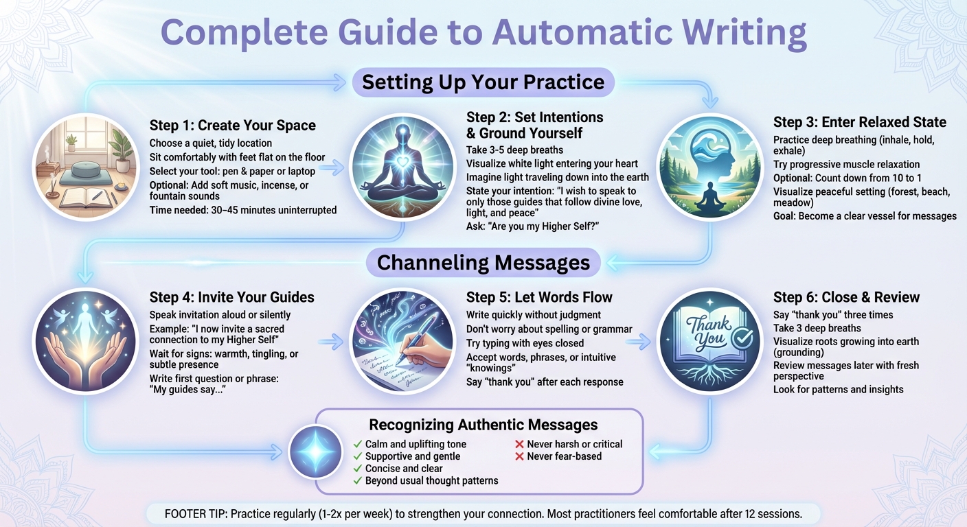 How to Practice Automatic Writing: 4-Step Guide to Connect with Spirit Guides