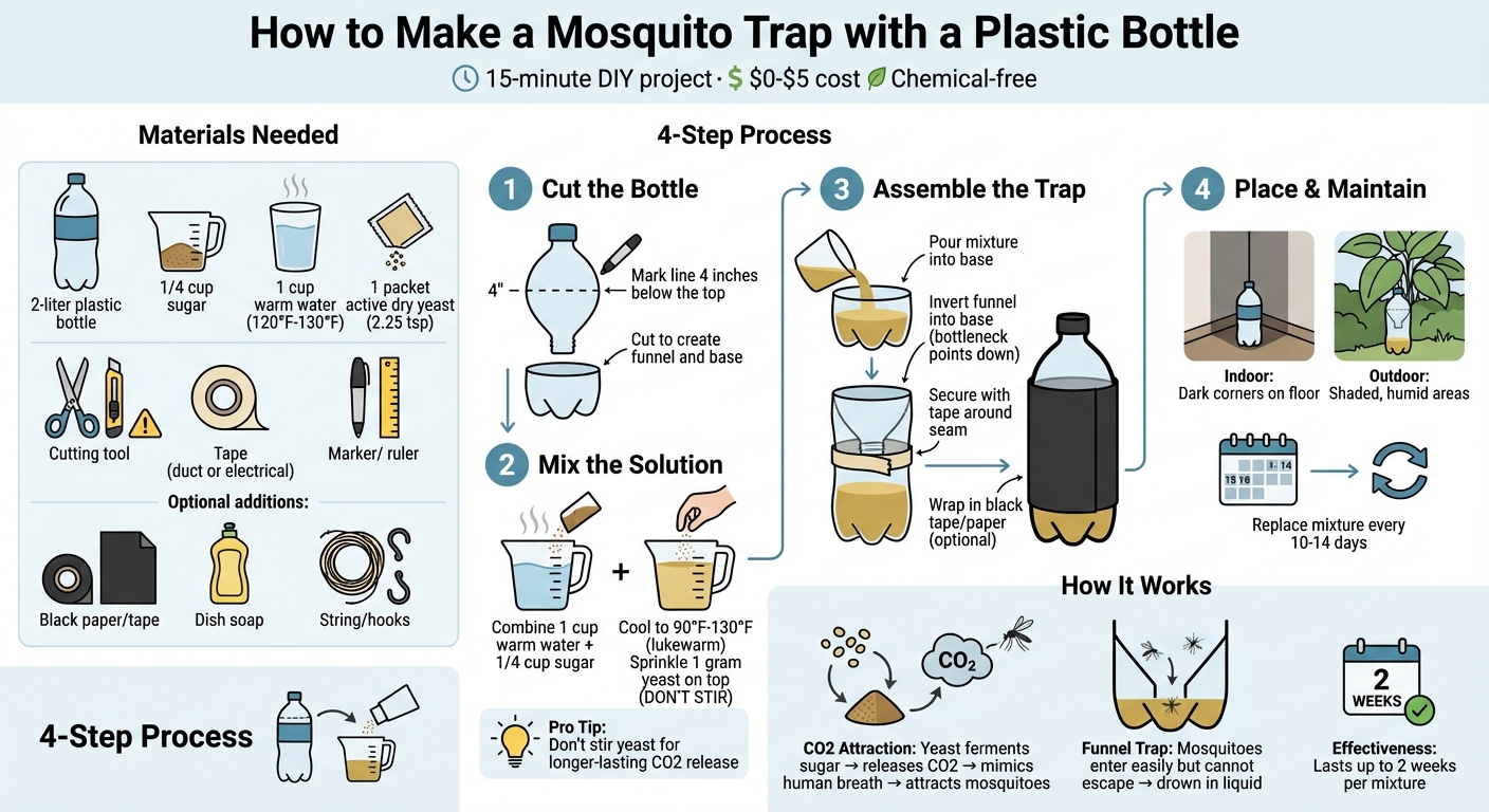 DIY Mosquito Trap Assembly Guide: 4-Step Process with Materials