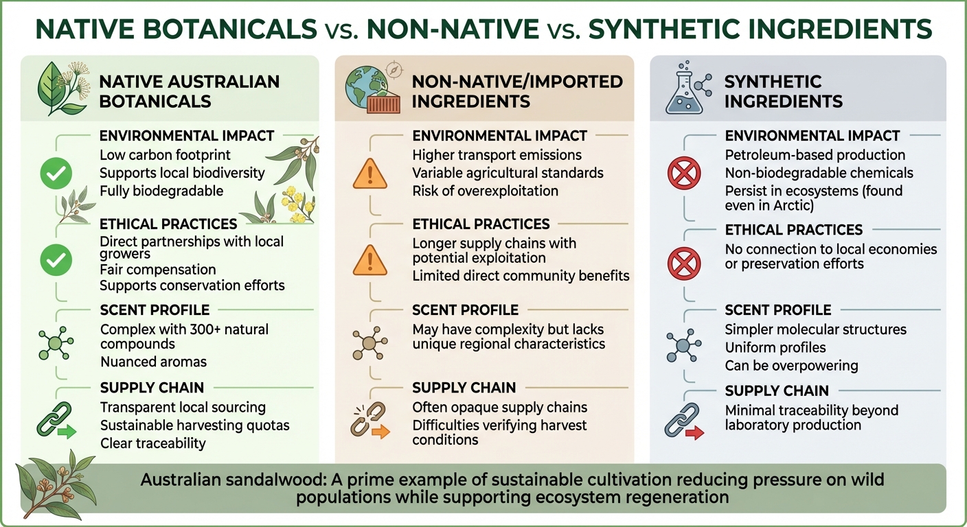 Native Botanicals vs Synthetic Ingredients in Ethical Perfumery Comparison