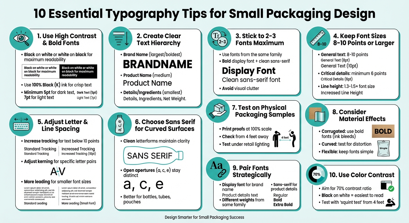 10 Essential Typography Tips for Small Packaging Design