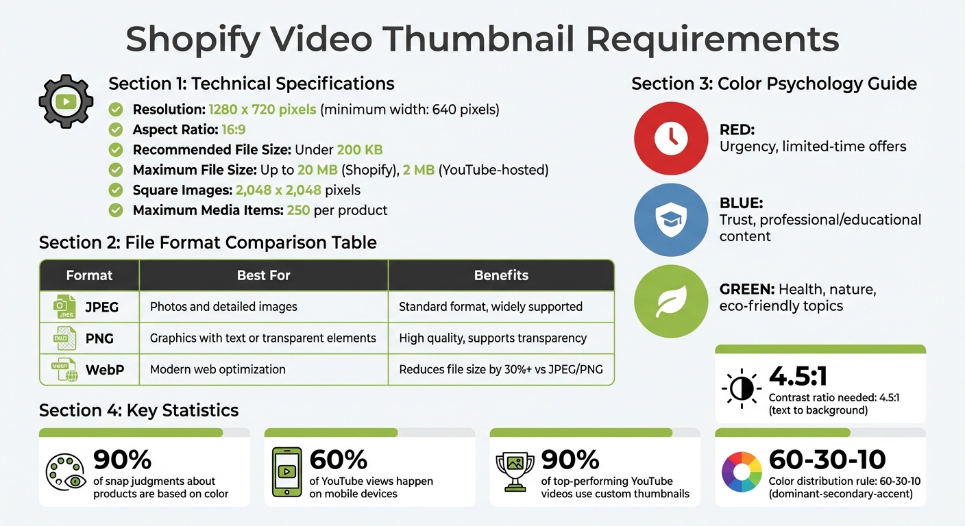 Shopify Video Thumbnail Technical Requirements and Best Practices