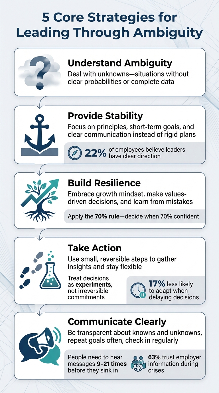5 Core Strategies for Leading Through Ambiguity and Uncertainty
