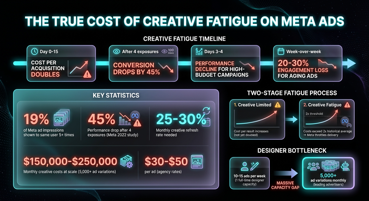 Creative Fatigue Impact on D2C Ad Performance: Key Metrics and Costs