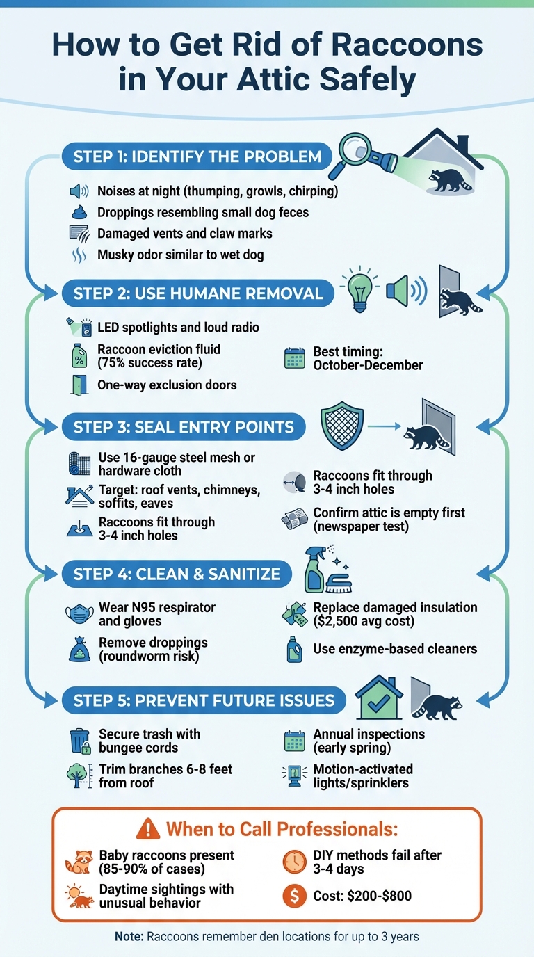 5-Step Process to Safely Remove Raccoons from Your Attic