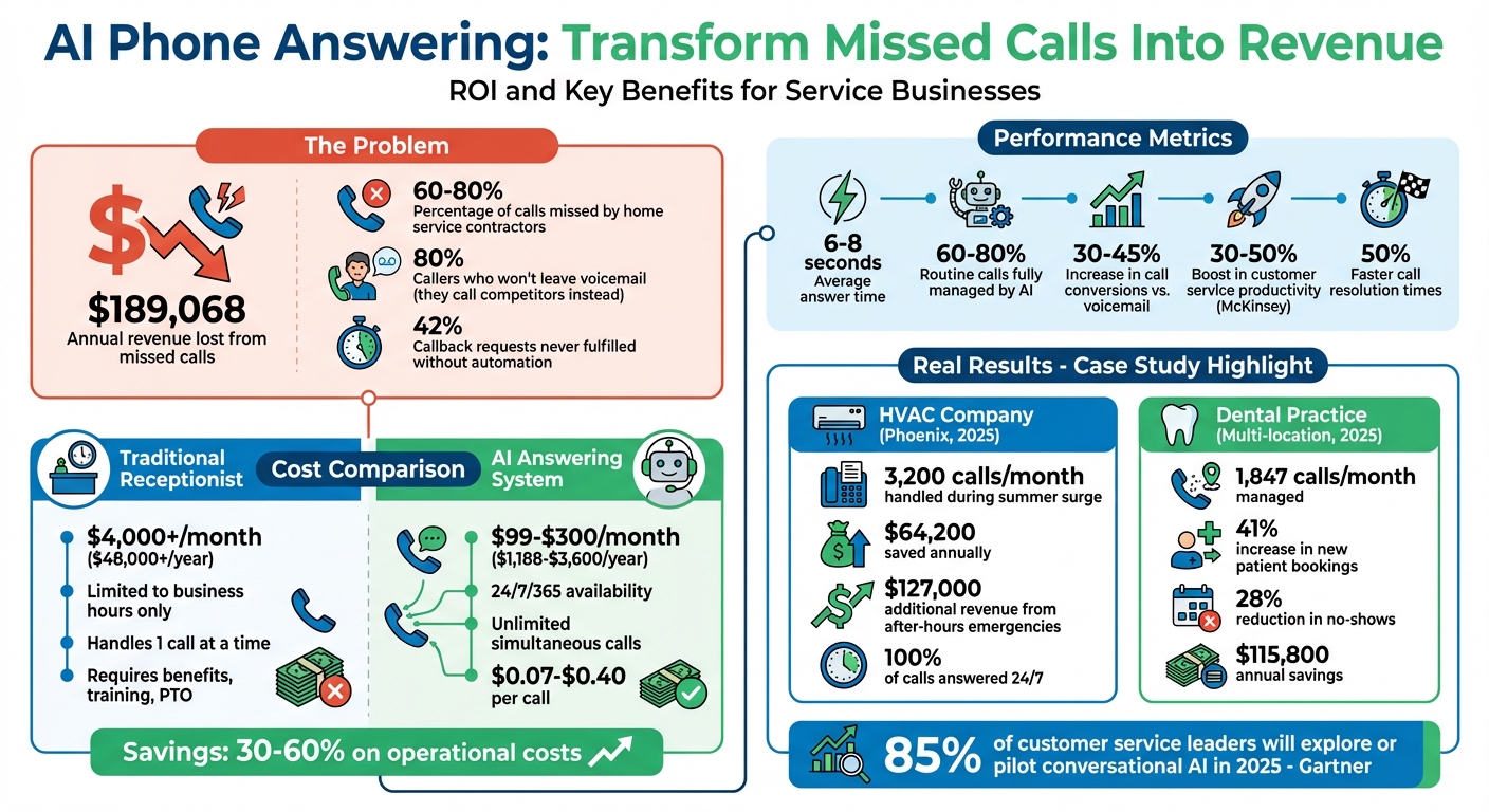 AI Phone Answering ROI: Cost Savings and Revenue Impact for Service Businesses