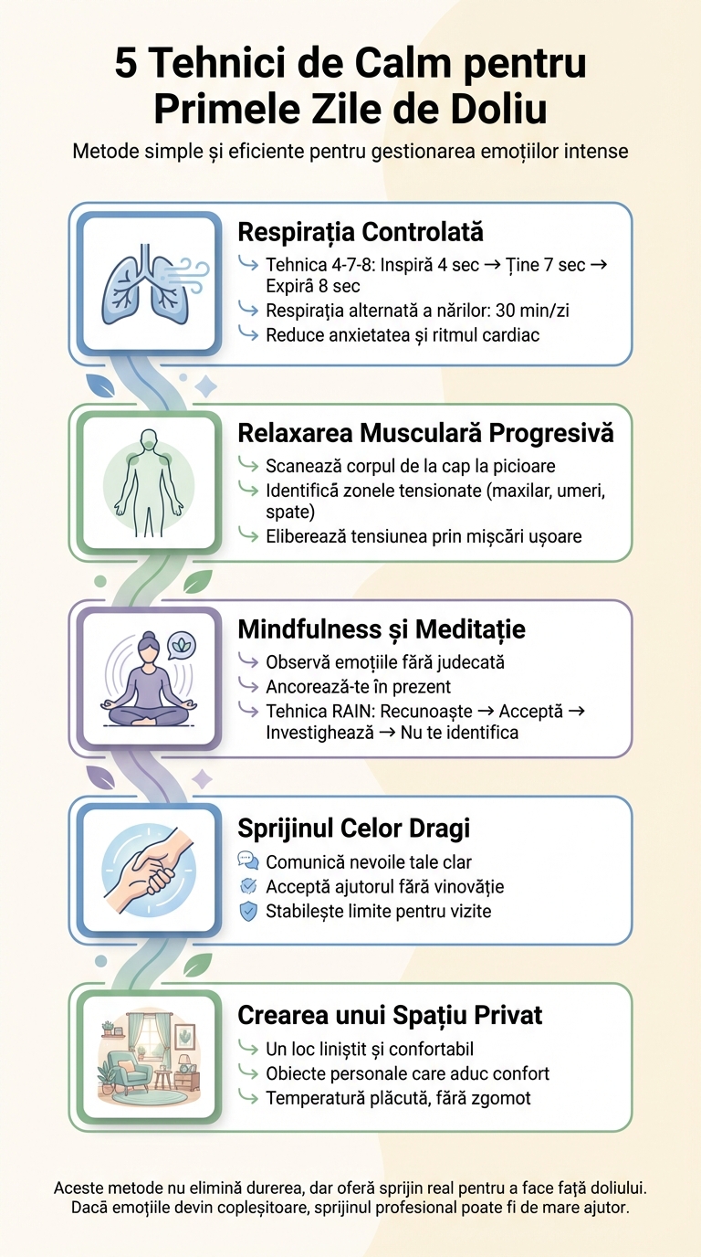 5 Tehnici de Calm pentru Gestionarea Doliului
