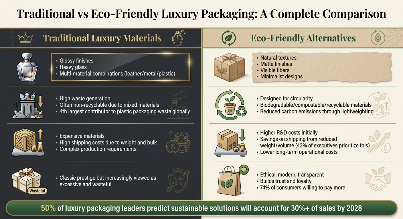 Traditional vs Eco-Friendly Luxury Packaging Materials Comparison