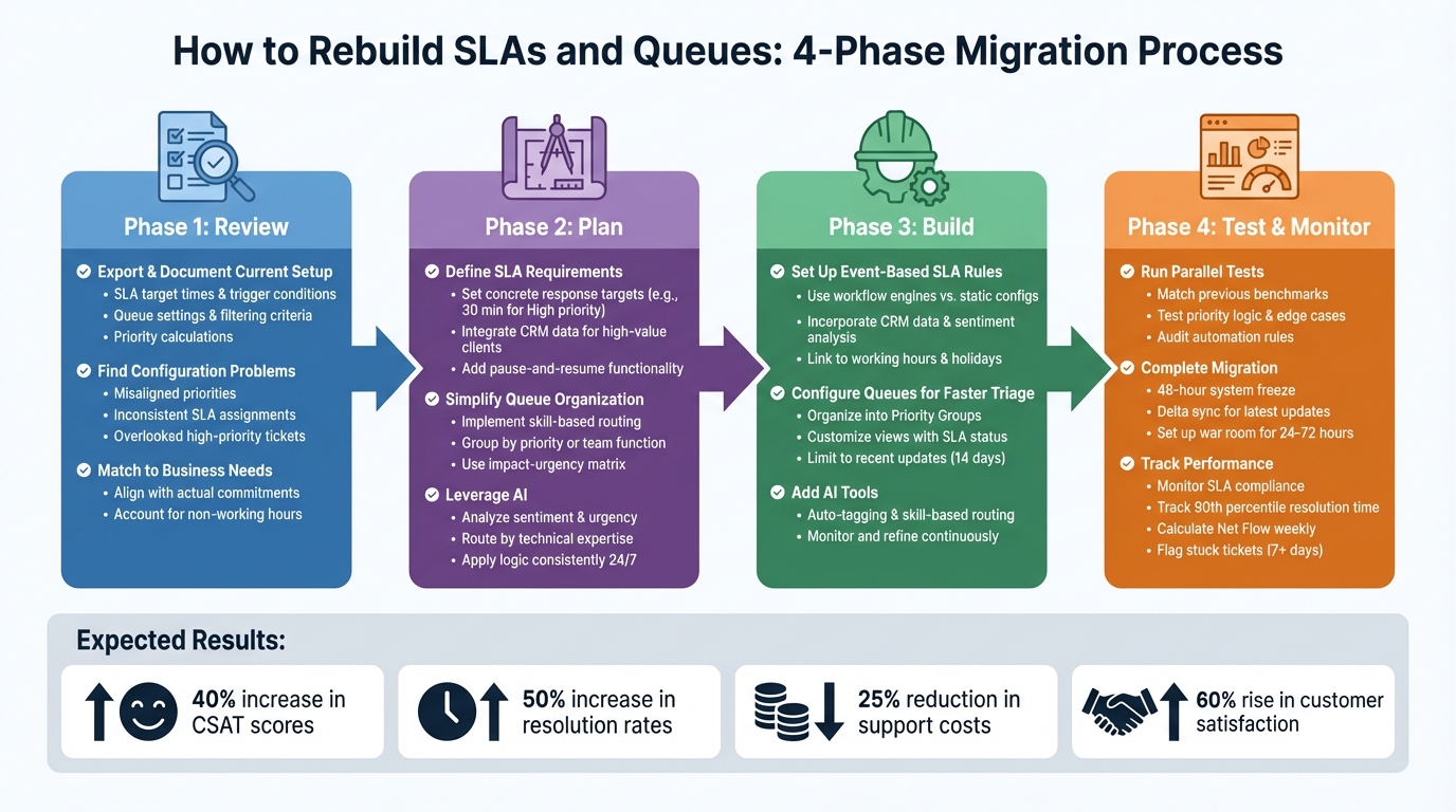 4-Phase Process for Rebuilding SLAs and Queues When Migrating from JSM